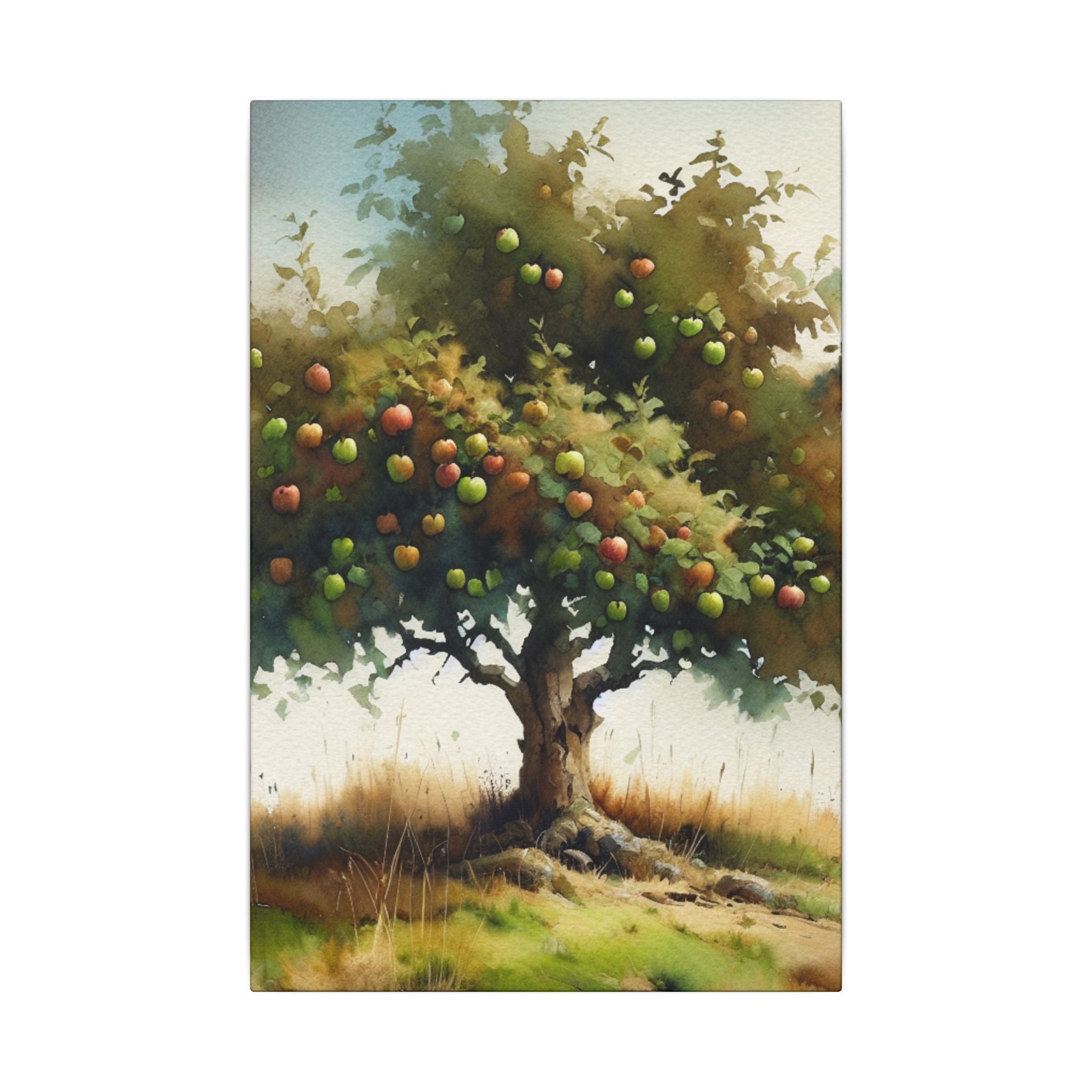 Apple Tree on the Hill Canvas