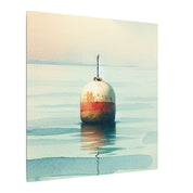 Solitary Buoy Watercolor Canvas