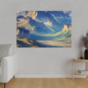 Light Meets Land Mountain Landscape Painting Canvas