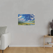 Peaks In Daylight Mountain Landscape Painting Canvas