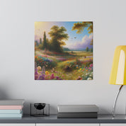 Flourishing Blooms Landscape Nature Painting Canvas