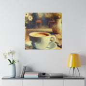 Rustic Impressionist Coffee Artwork Farmhouse Decor Coffee Painting Canvas