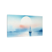 Moonset Over the Sea Canvas