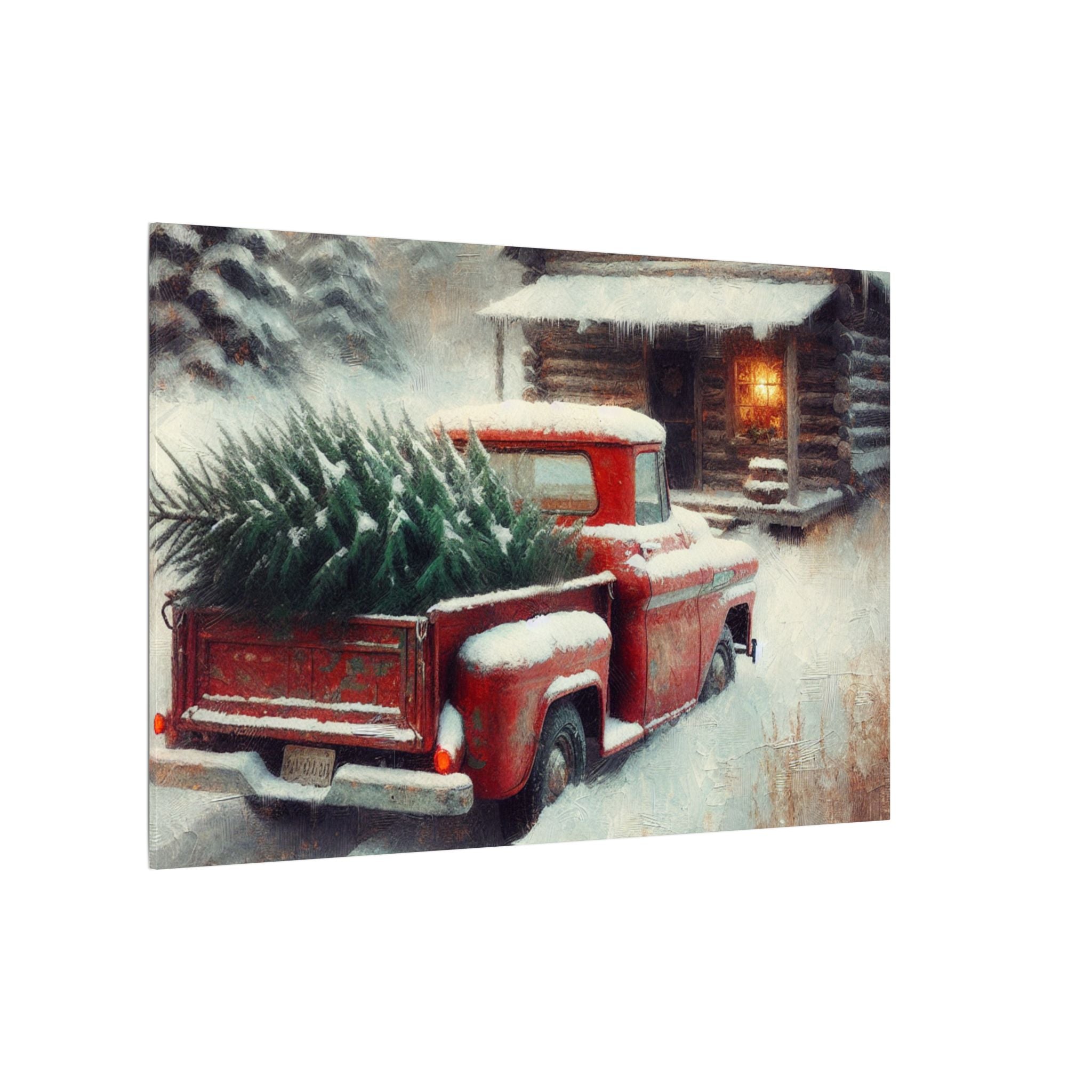 Rustic Christmas Homecoming Canvas