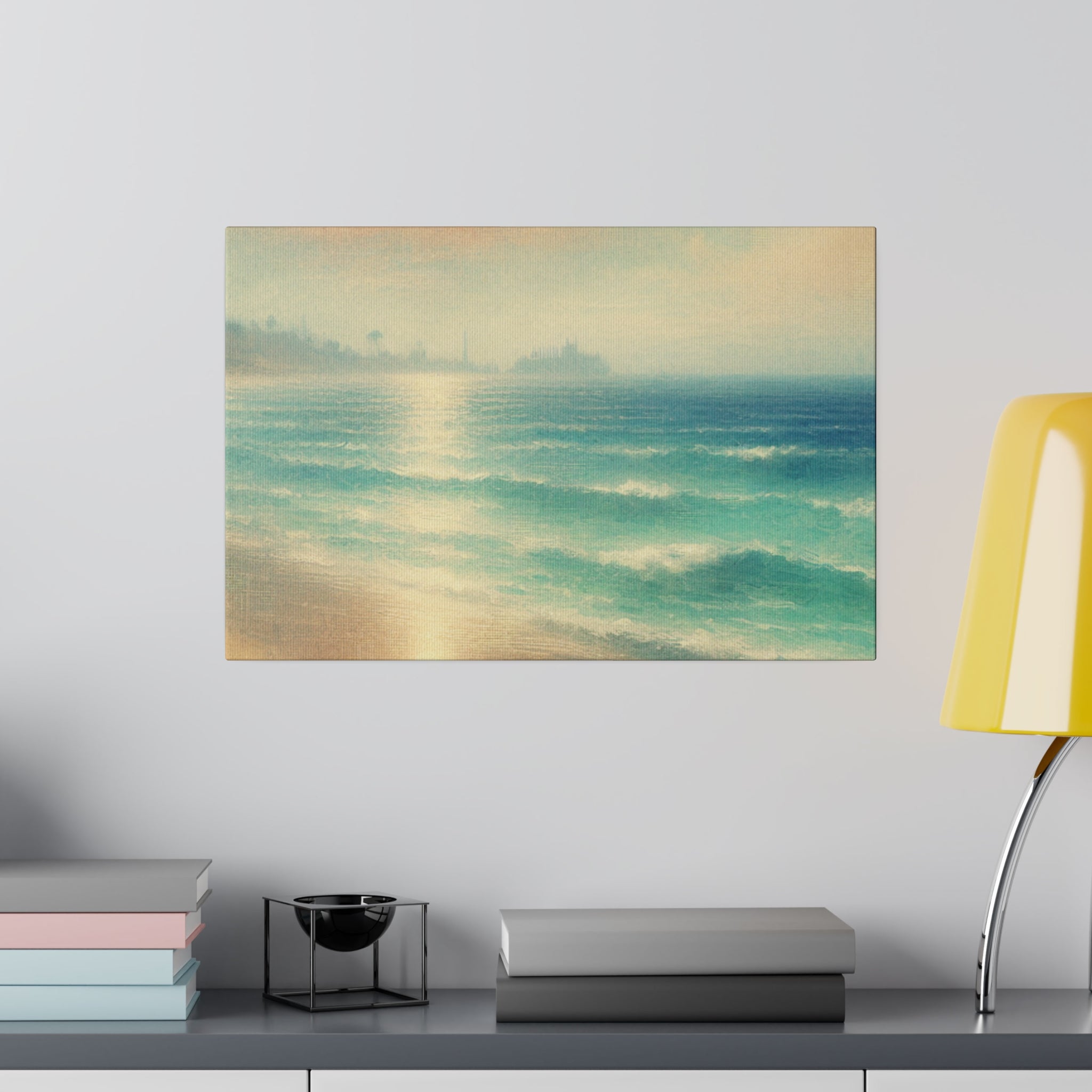 Impressionist Seashore Symphony Beach Painting Canvas