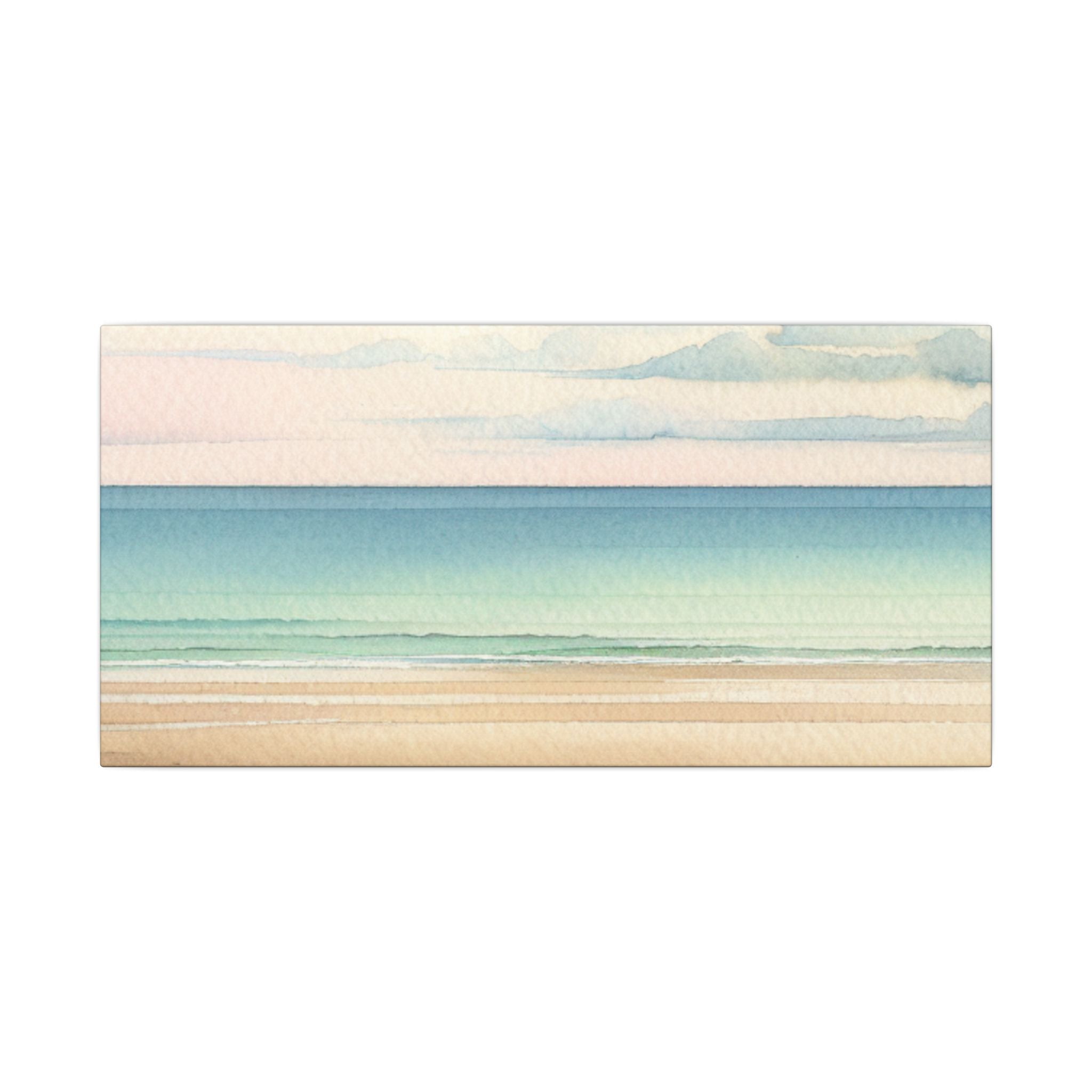 Pastel Minimalist Beach Canvas