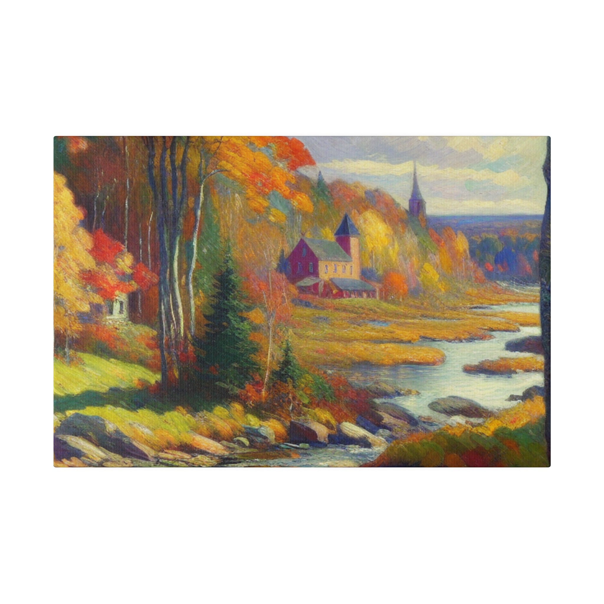 Autumn Whisper Symphony Fall Painting Canvas