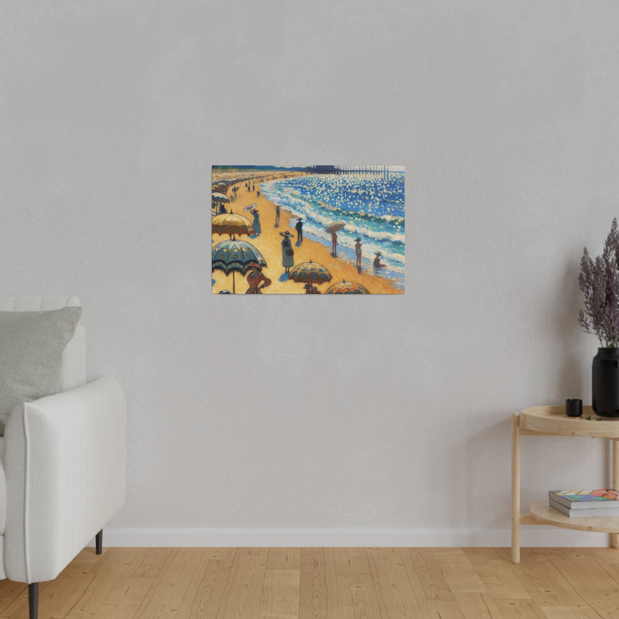 Seashore Reverie Coastal Decor Impressionist Beach Painting Canvas