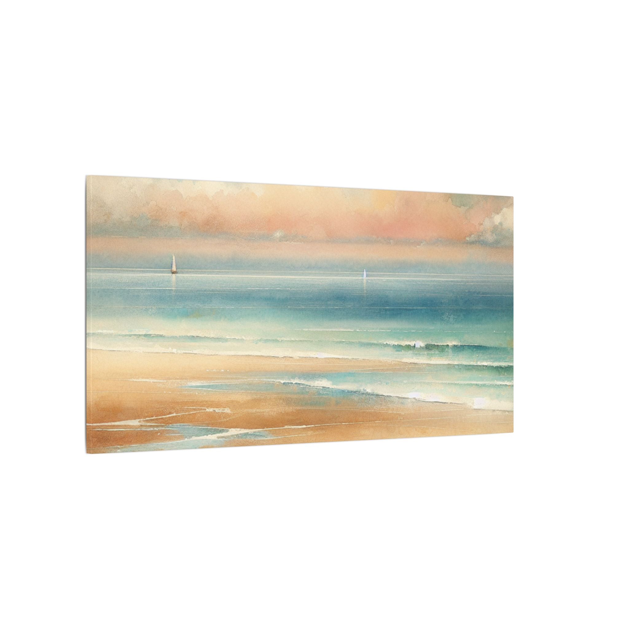 Dusklight Beach Horizon Canvas