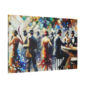 Gilded Rascal Revelry 1920s Retro Speakeasy Bar Art Canvas