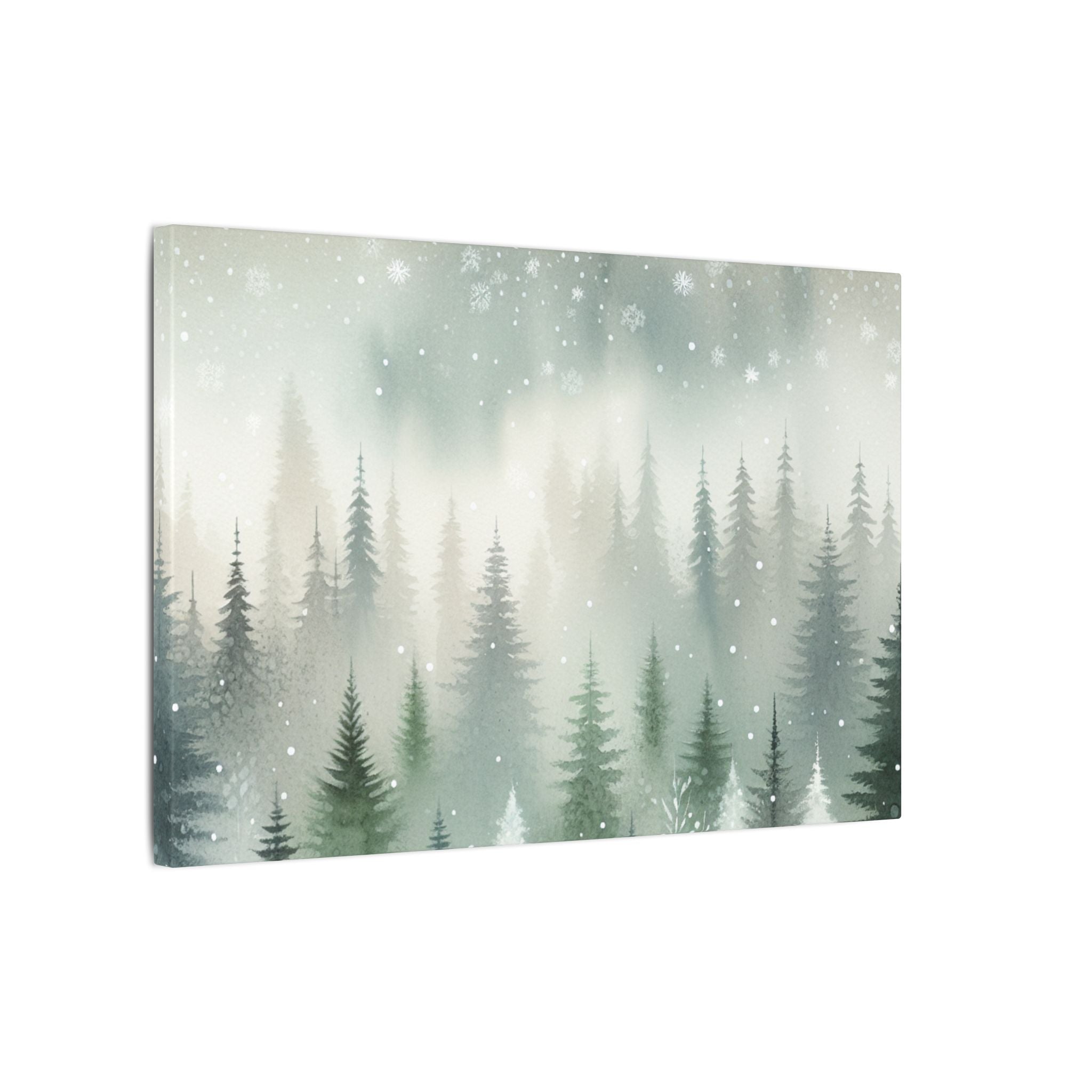 Snowfall in the Pines Canvas
