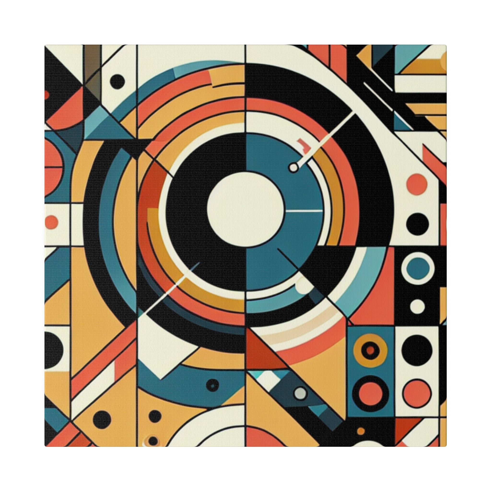 Maximalist Geometric Extravaganza Geometric Painting Canvas