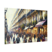 Parisian Brushstroke Symphony French Street Painting Canvas