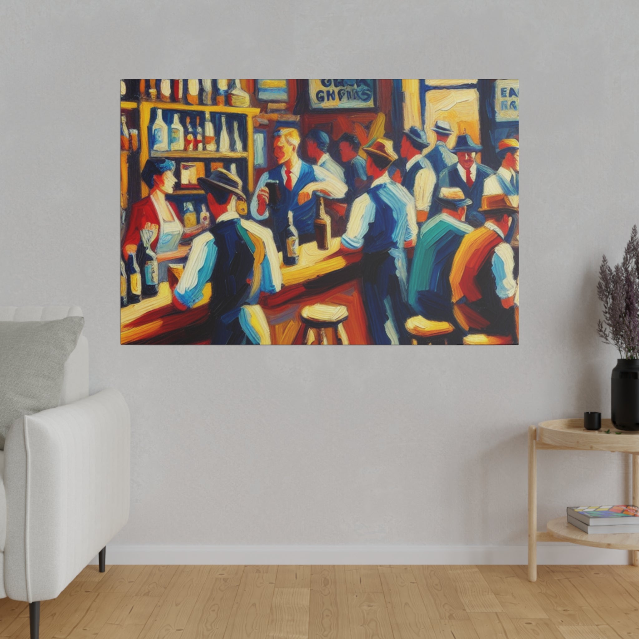 Mid Century Toast Reverie Retro 1950s Bar Art Canvas