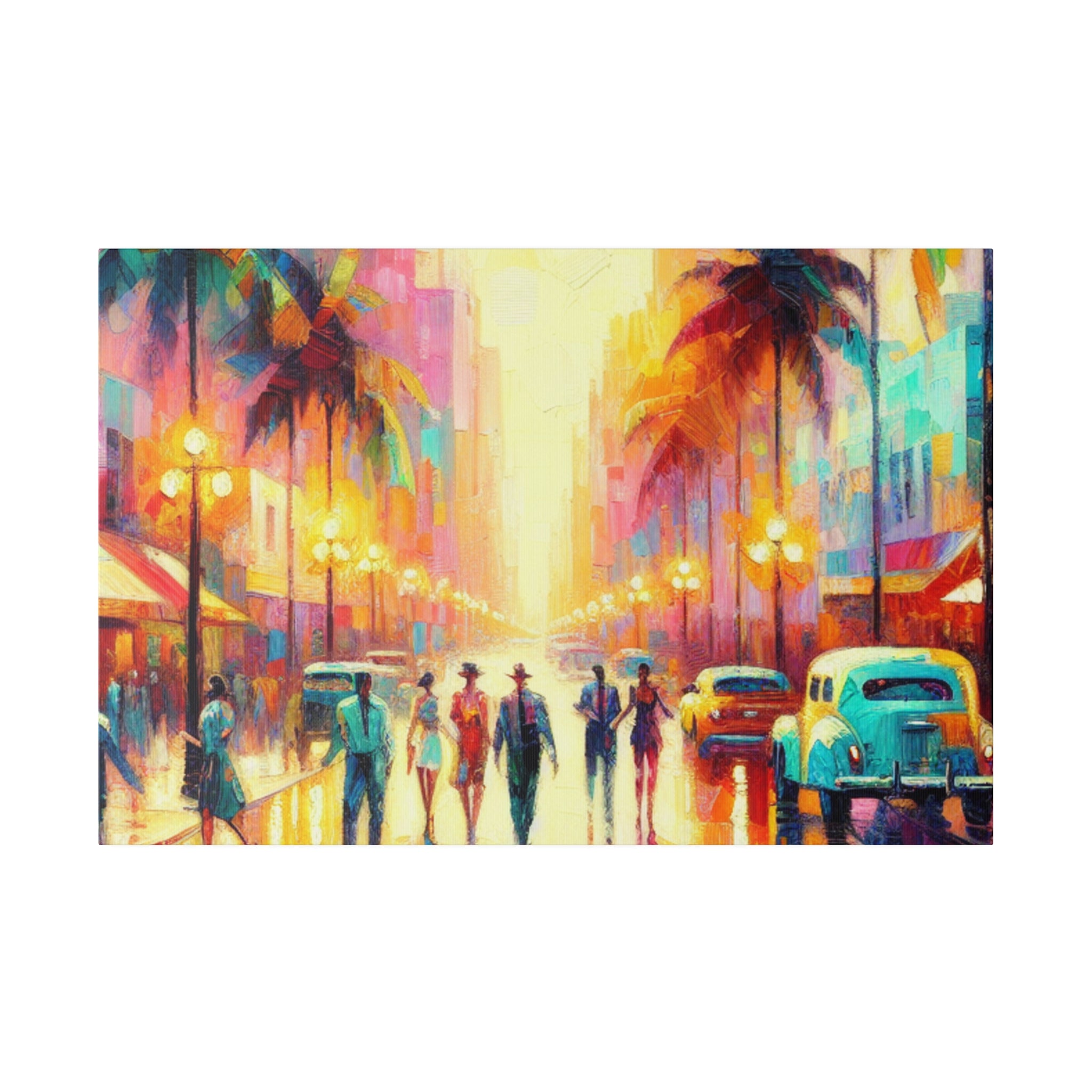 Vivid Miami Mosaic Miami Street Painting Canvas