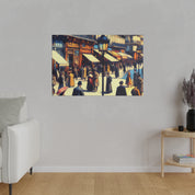 Montmartre Muse Maze French Street Painting Canvas