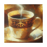 Impressionist Espresso Art Decor Coffee Painting Canvas