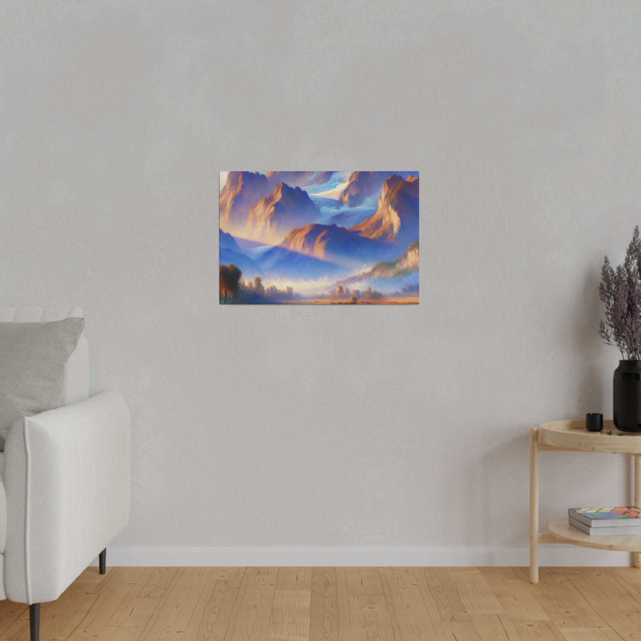 Enigmatic Mist Mountain Landscape Painting Canvas