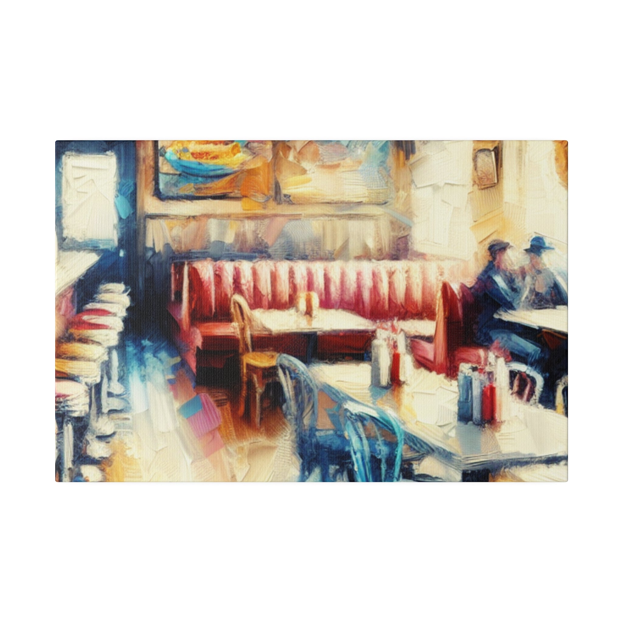 Nostalgic Delight Vintage Diner Painting Canvas