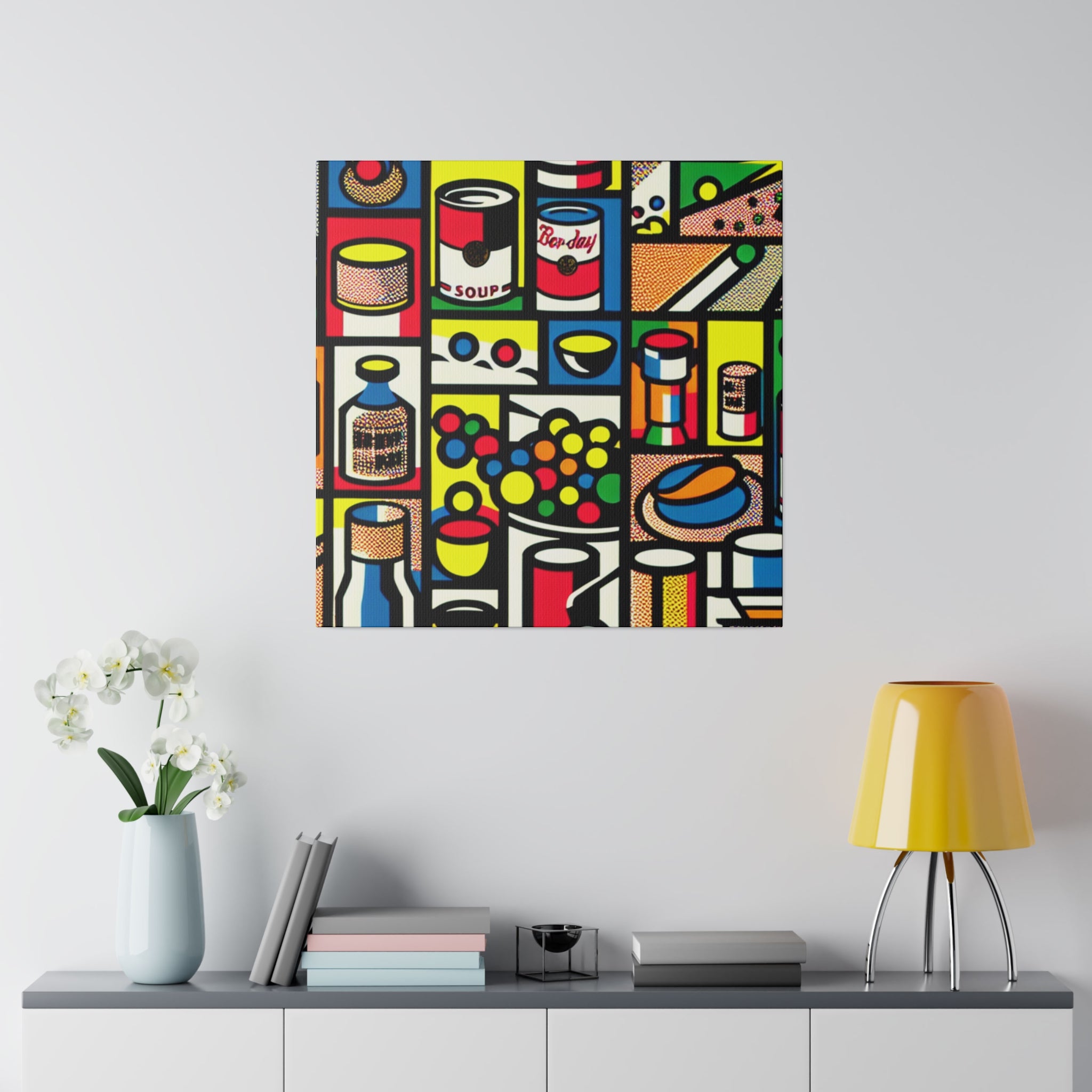 Vibrant Kitchen Pop Art Wall Art Canvas