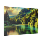 Serene Lake Whispers Lake Painting Canvas