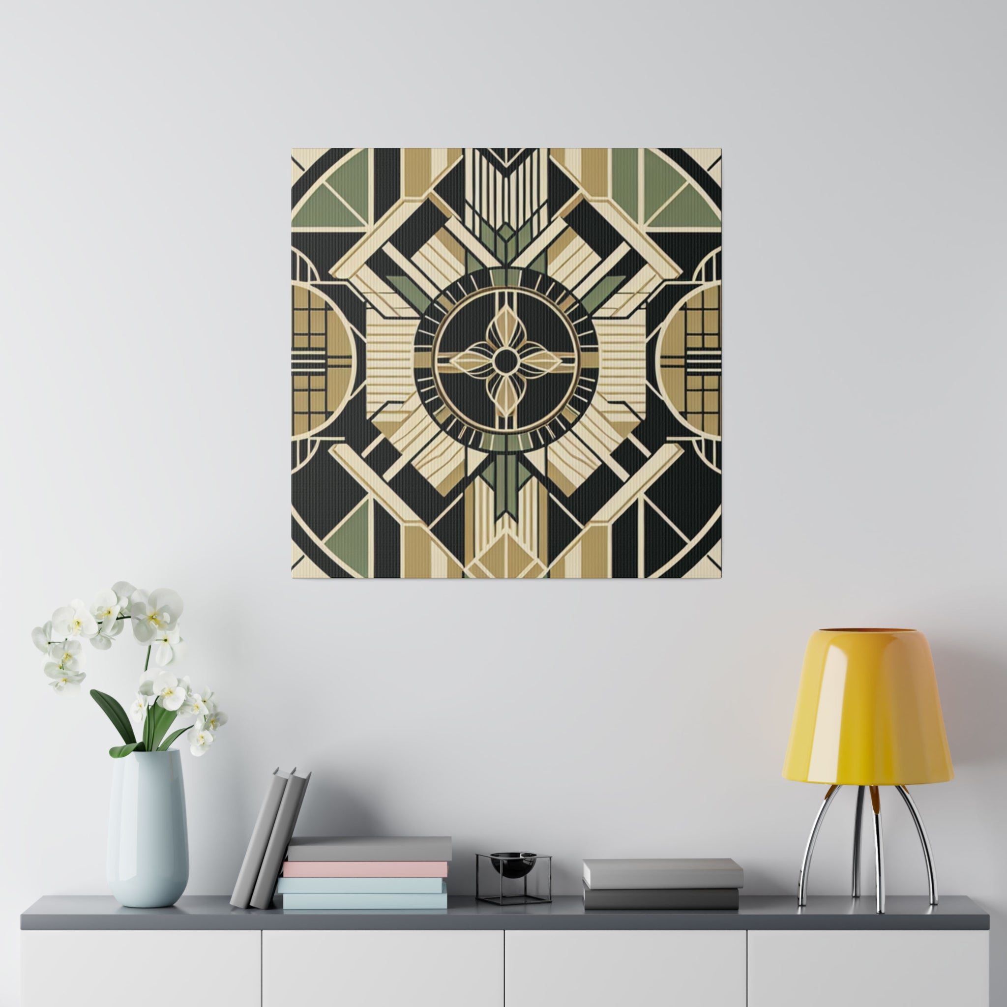 Gatsby Glamour Echoes Art Deco Wall Art Canvas