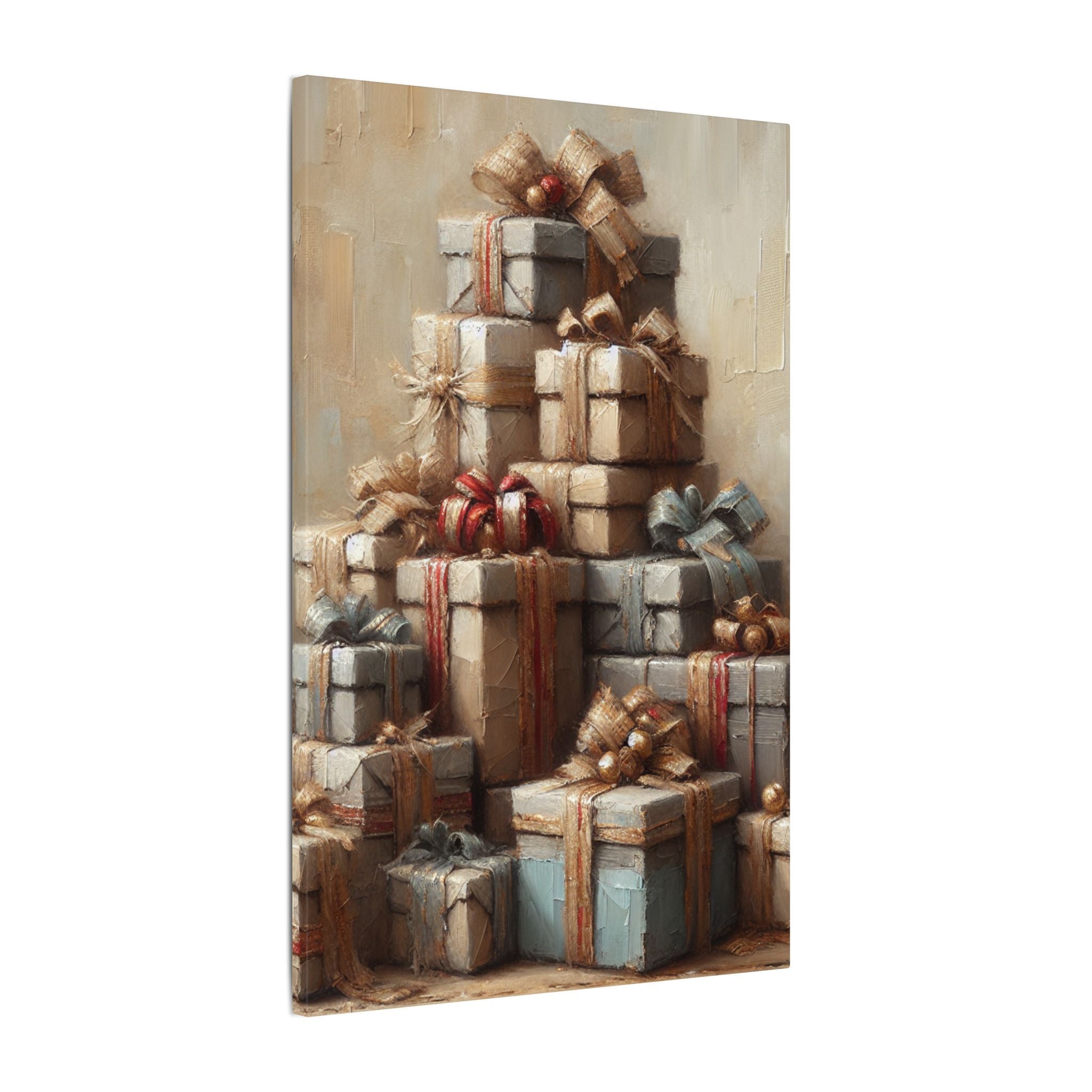 Rustic Christmas Gifts Canvas