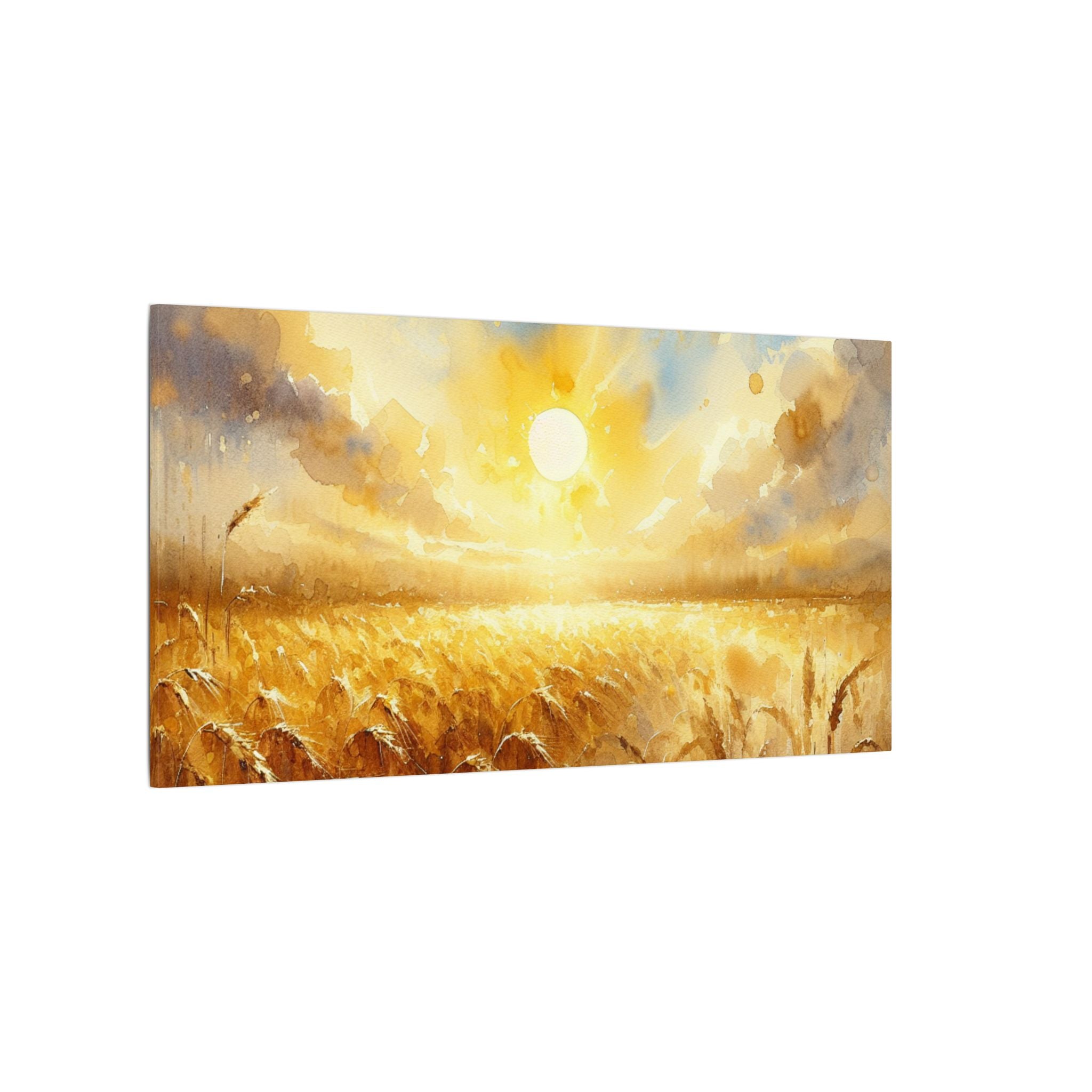 Quiet Gold Fields Canvas