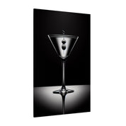 Black and White Martini Canvas