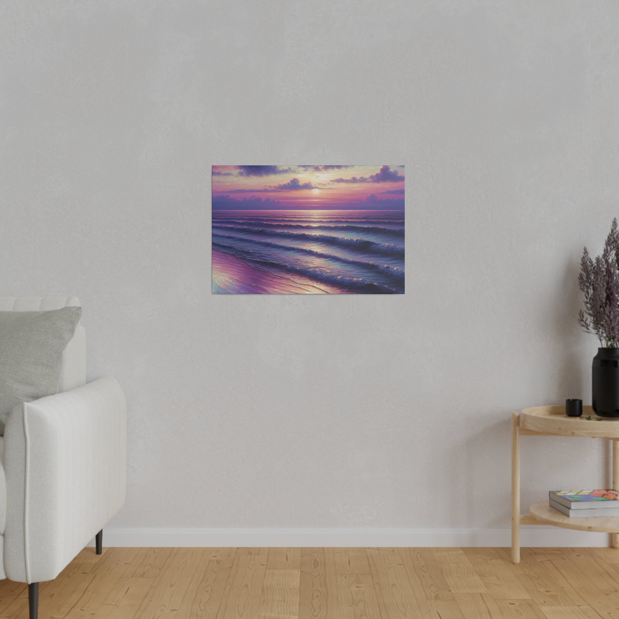 Tide Whispers Beach Painting Canvas