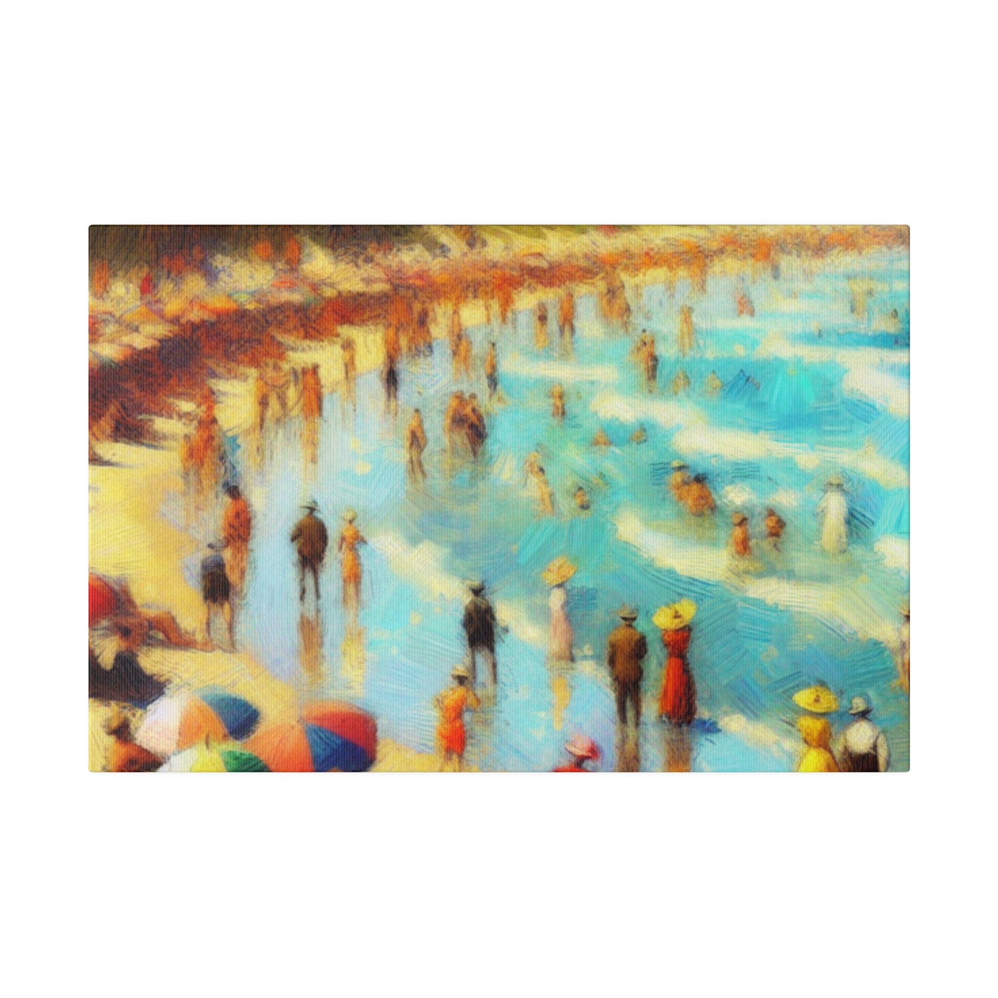 Oceanic Reverie Impressionist Beach Painting Canvas