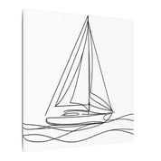 Minimalist Sailboat Canvas