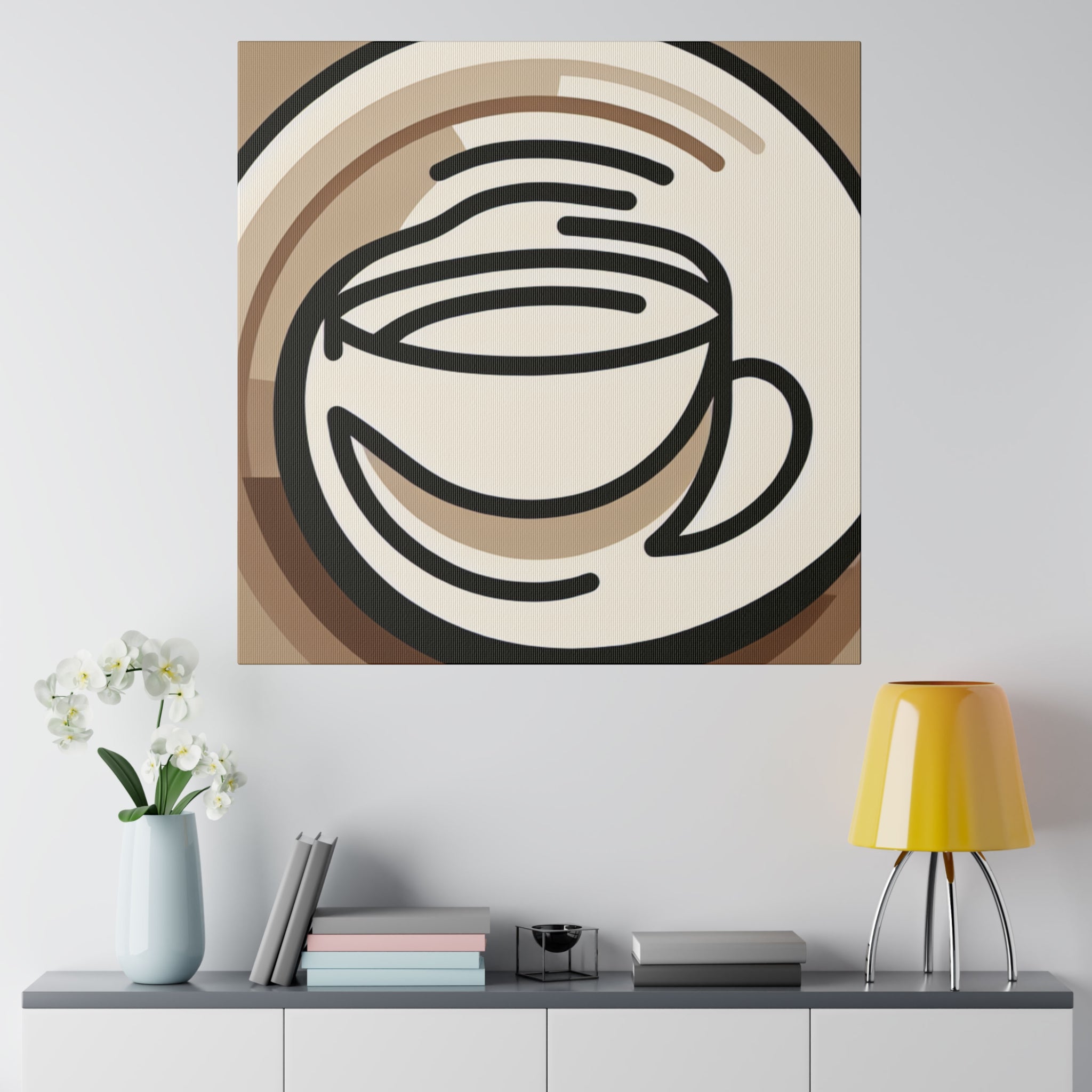 Ambient Cafe Art Minimalism Coffee Wall Art Canvas