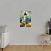 Luminary Refuge Coastal Wall Art Lighthouse Painting Canvas