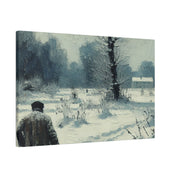 Whispers of Winter Past Snowscape Winter Painting Canvas