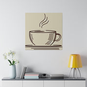 Simplicity in Sips Minimalist Coffee Decor Artistry Coffee Wall Art Canvas