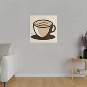 Coffee Artwork | Modern Coffee Cup Decor | Coffee Shop Wall Art Canvas