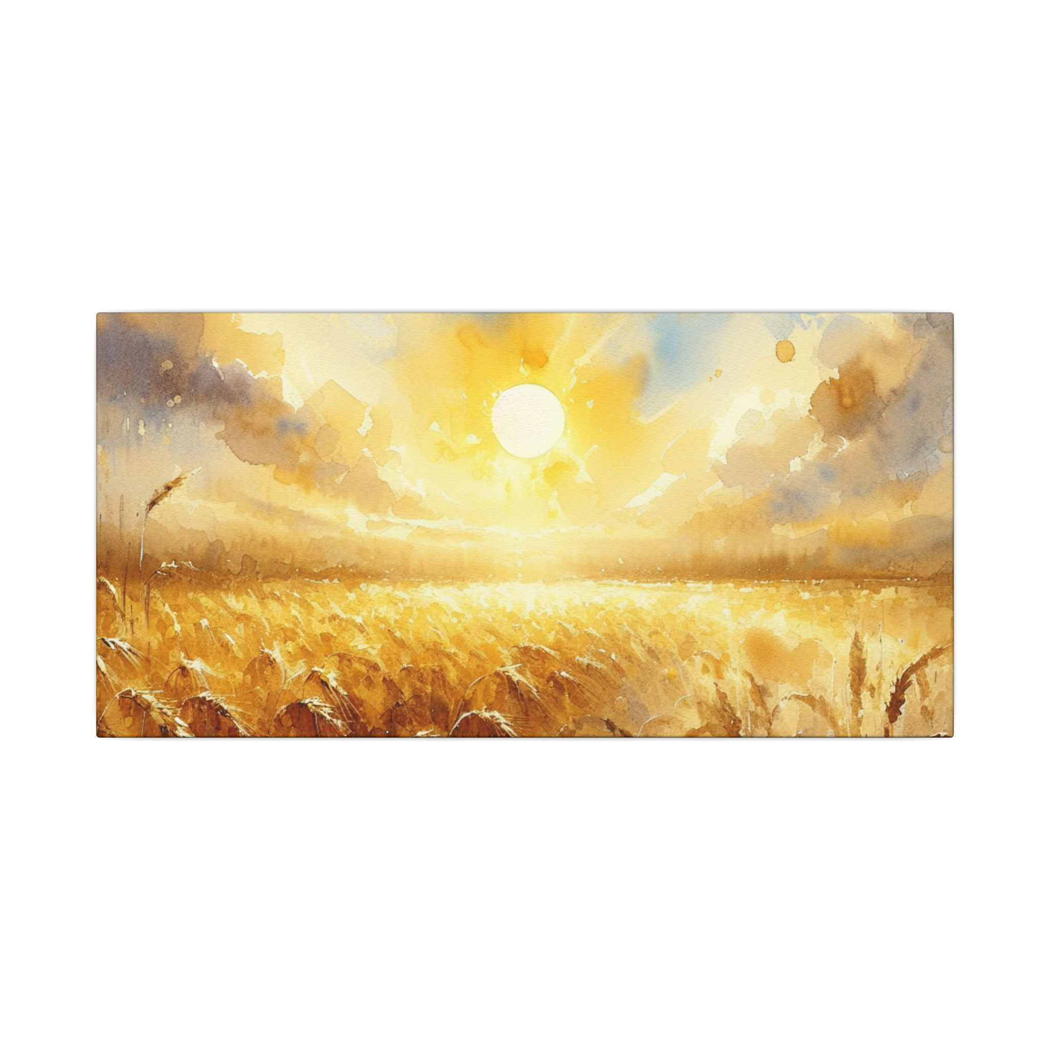 Quiet Gold Fields Canvas