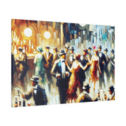 Bar Painting | 1920s Speakeasy Scene | Home Bar Decor Canvas