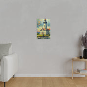 Beacon Of Light Coastal Wall Art Lighthouse Painting Canvas