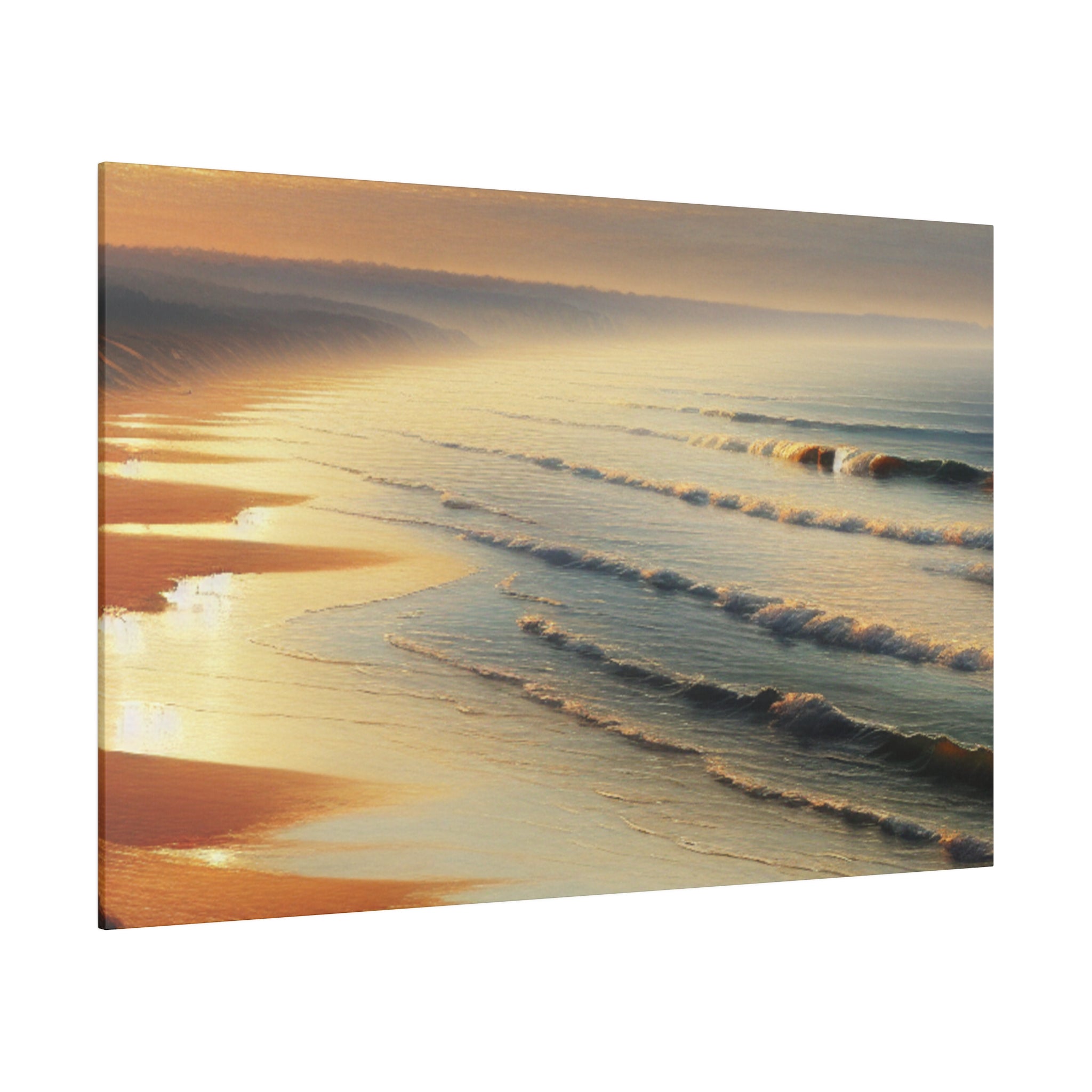 Seascape Coastal Style Tonalism Beach Painting Canvas