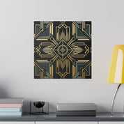 Art Deco Wall Art | Black Gold Luxury Decor | 1920s Decor Canvas