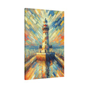 Lighthouse Whispers Coastal Wall Art Lighthouse Painting Canvas