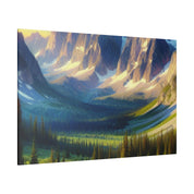 Mystic Mountain Symphony Mountain Landscape Painting Canvas