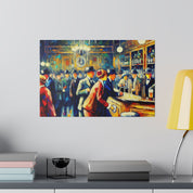 Jazz Hush Hideaway 1920s Prohibition Retro Speakeasy Bar Art Canvas