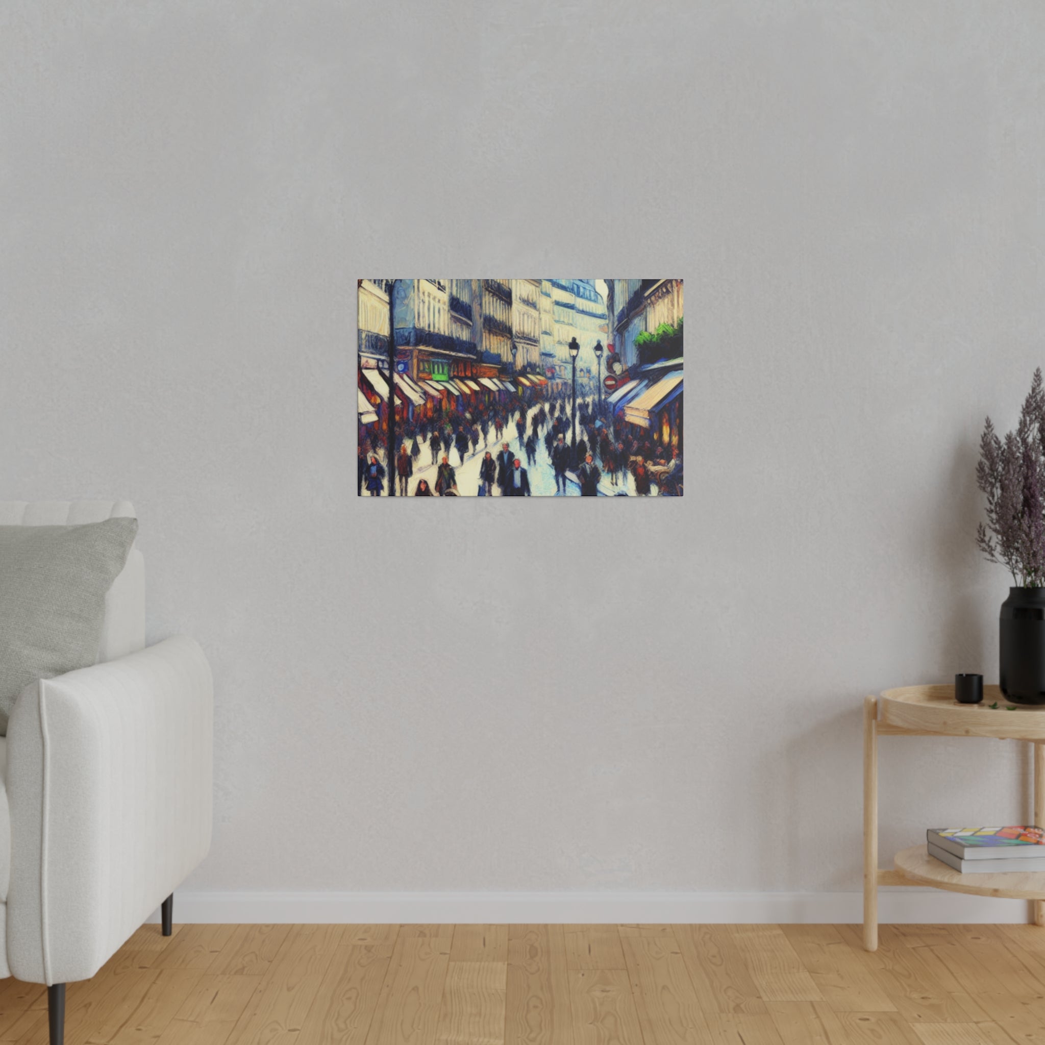 Parisian Symphony French Street Painting Canvas