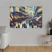 Parisian Symphony French Street Painting Canvas