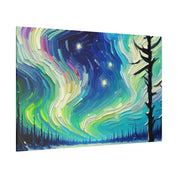 Aurora Frost Brilliance Northern Lights Painting Canvas