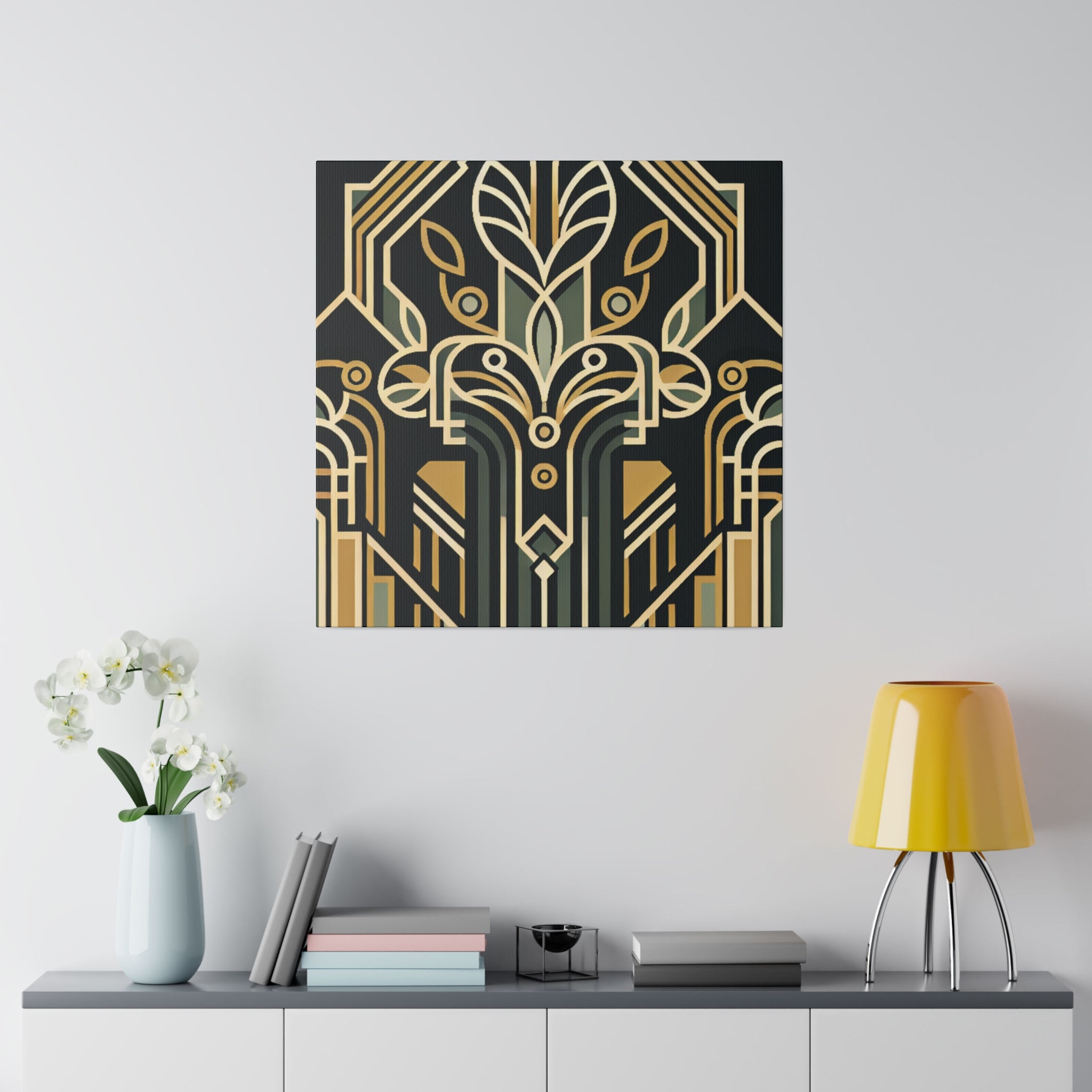 Luxe Dreamscape Pattern Art Deco Wall Art Canvas