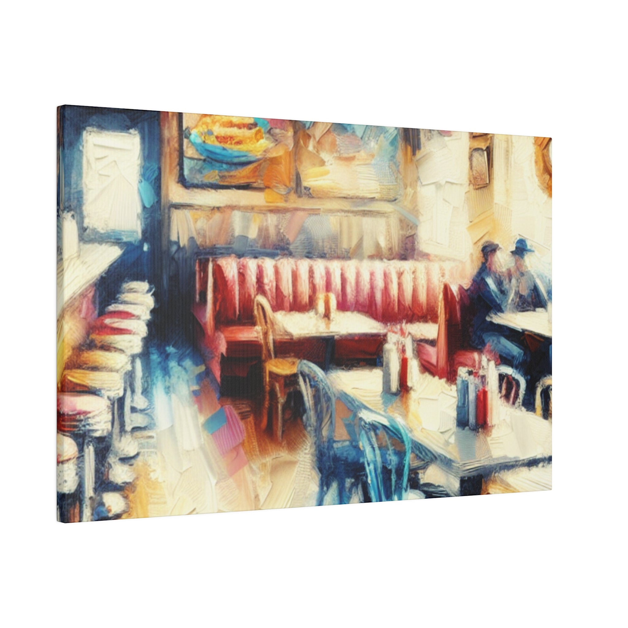 Nostalgic Delight Vintage Diner Painting Canvas